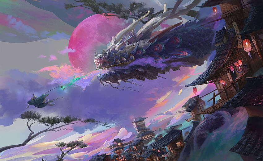 Dragon Sleep Spell , Artist, , , Background, and, Sleeping Dragon HD wallpaper