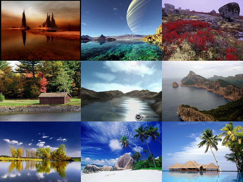 9 Landschaften, Plätze, tropisch, Landschaften, 9 , rustikal HD-Hintergrundbild