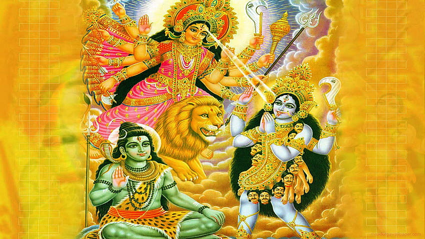 Maa kali with maa durga and lord shiva HD wallpaper | Pxfuel