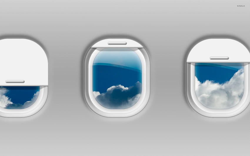 비행기 창문 - 디지털 아트 HD 월페이퍼