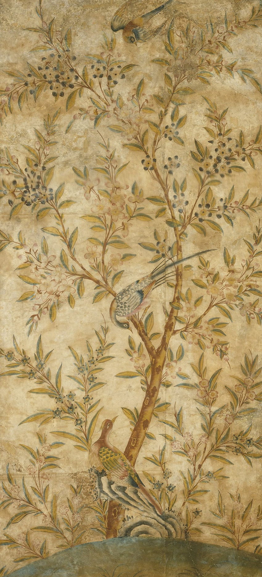 Murals of Chinoiserie Panel by V&A 3000mm x 2400mm, Oriental Mural HD phone wallpaper