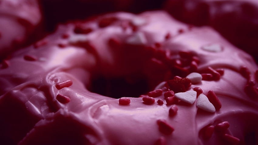 donut, food, tasty, sprinkles HD wallpaper