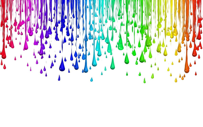 Abstract, Background, Rainbow, Drops, Multicolored, Motley, Iridescent HD wallpaper