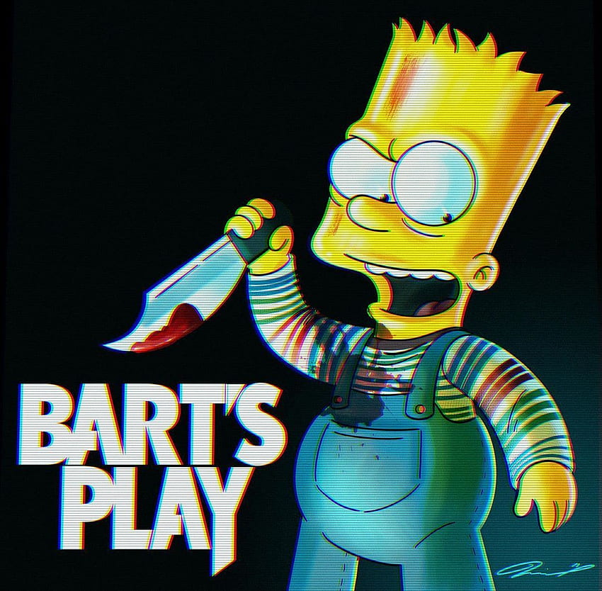 Bart - Child's Play, The Simpsons. Simpsons halloween, Bart, Simpsons art HD wallpaper