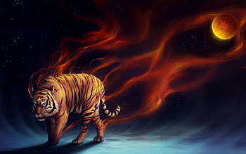 Abstract fire tiger HD wallpapers | Pxfuel