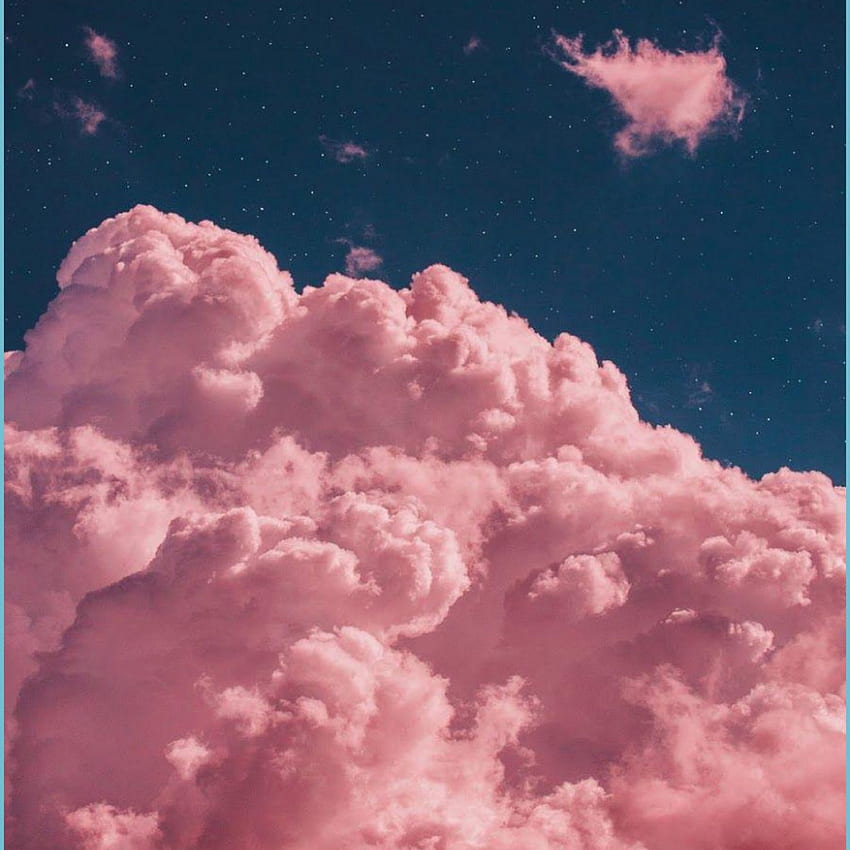 Ästhetische rosa Wolke - Spitze Ästhetische rosa Wolke - Ästhetische Wolke, rote ästhetische Wolken HD-Handy-Hintergrundbild