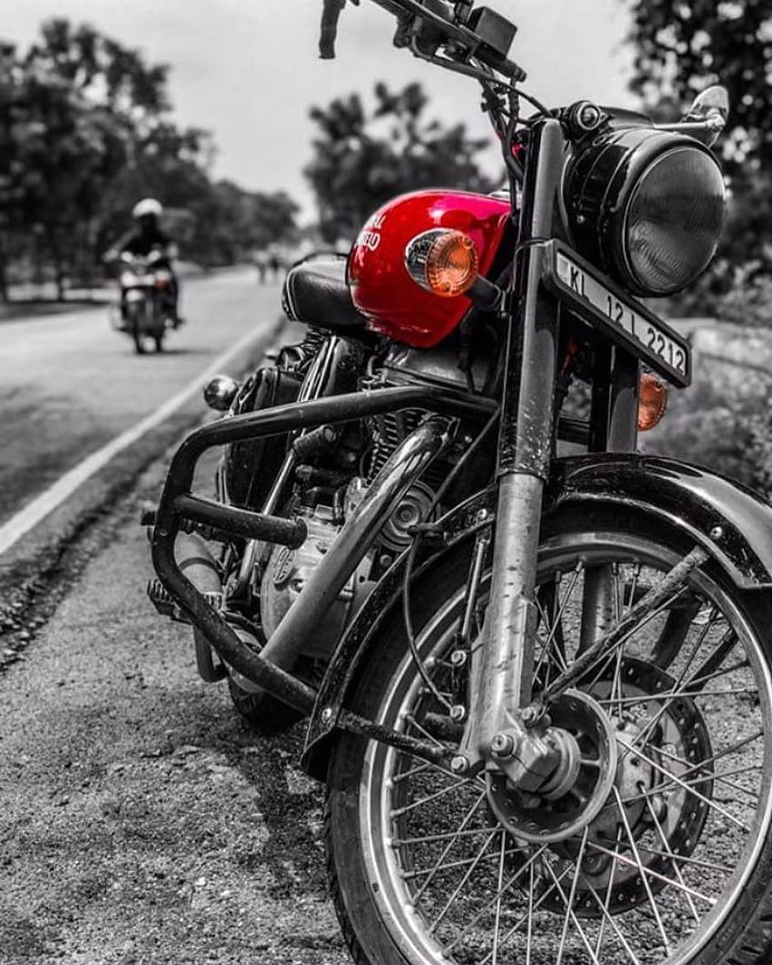 Royal enfield red HD wallpapers | Pxfuel