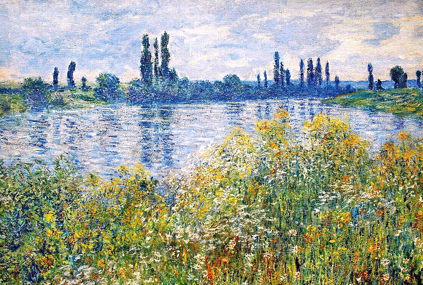 Claude Monet, Rzeki, Malarstwo. Mocah, y Claude'a Moneta Tapeta HD