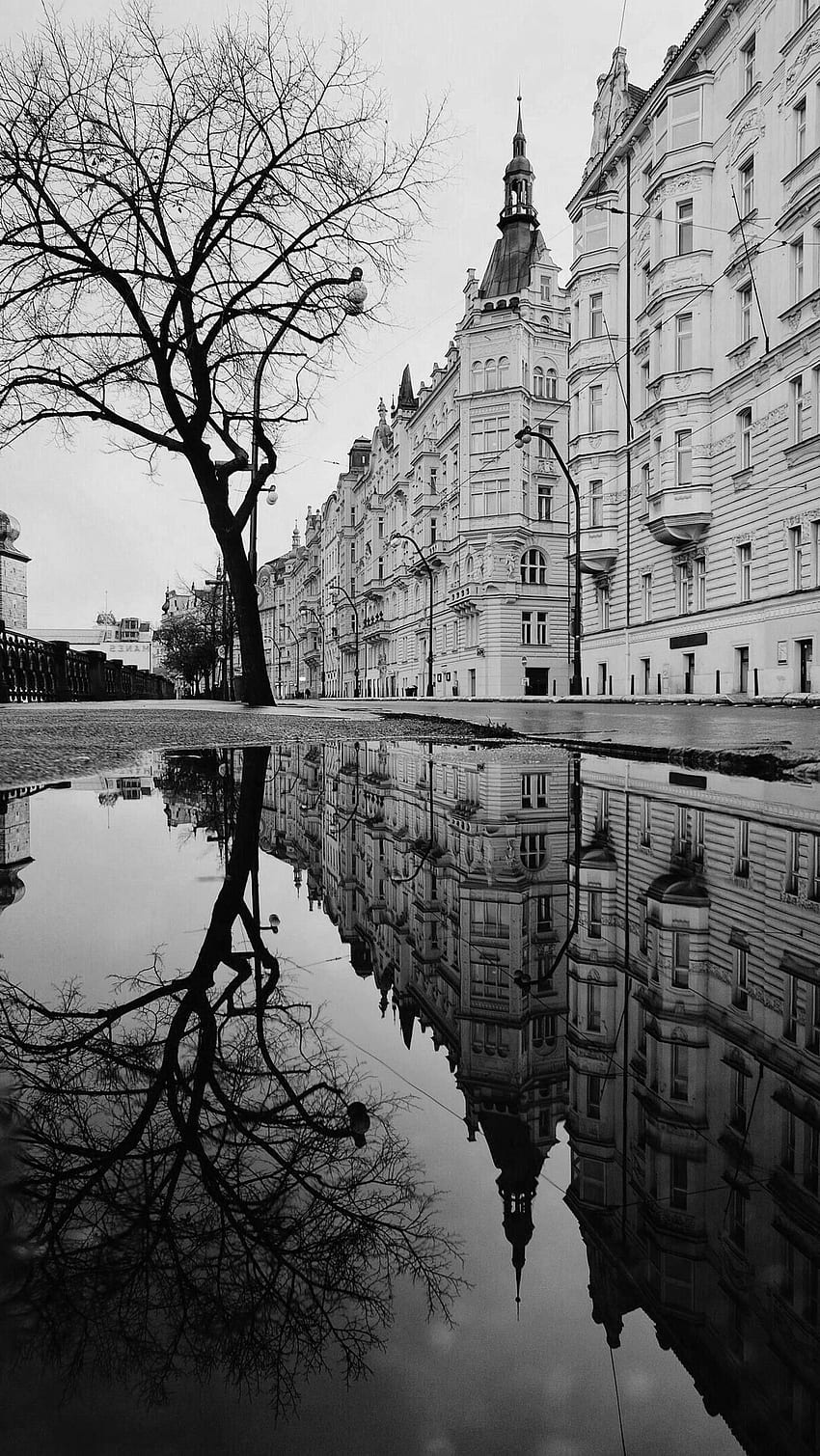 Stunning black and white street . Fotografi alam, Pemandangan abstrak, Fotografi pemandangan HD phone wallpaper
