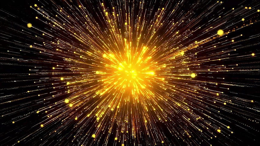 黄色く輝く星が宇宙を飛んでいます。 くつろぎのスクリーンセーバー/ - YouTube 高画質の壁紙