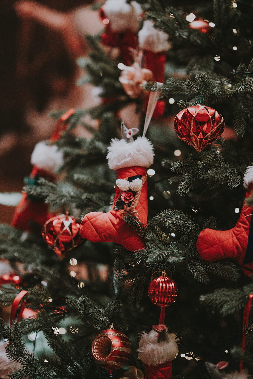 Feriados, Ano Novo, Natal, Feriado, Decorações de Natal, Brinquedos para Árvores de Natal, Decoração Papel de parede de celular HD