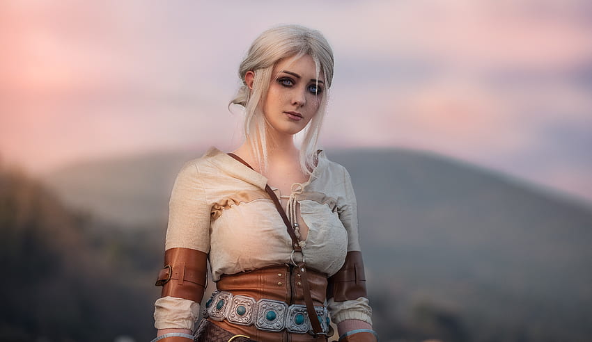 Ciri, The Witcher, video game, girl model, cosplay HD wallpaper