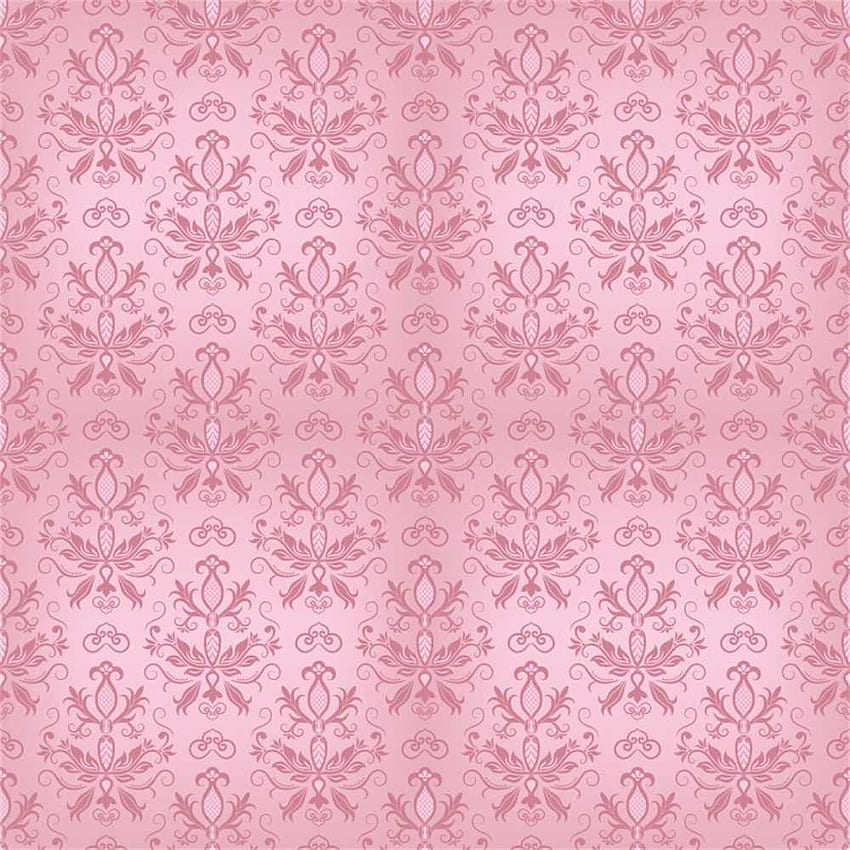 Laeacco Pink Damask Pattern Portrait graphy Background Customized graphic Backdrops For Studio HD phone wallpaper