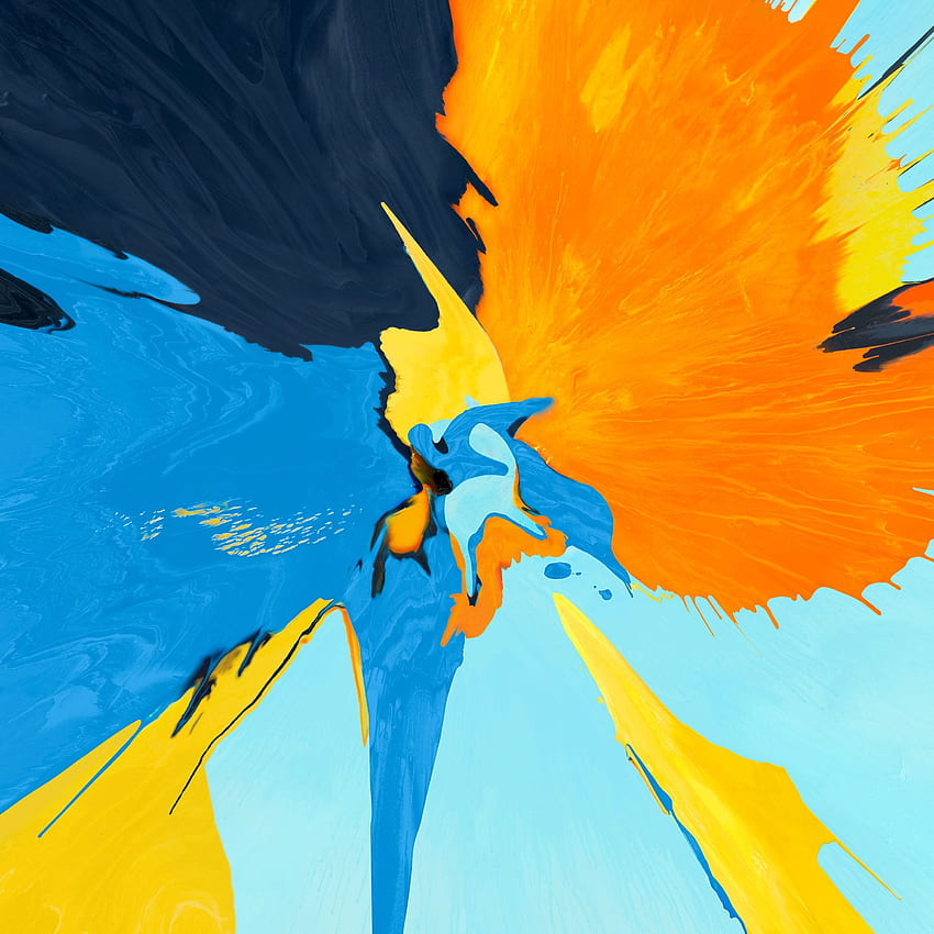 Apple Paint Orange Ipad Pro-Kunst, iPad Digital Art HD-Handy-Hintergrundbild