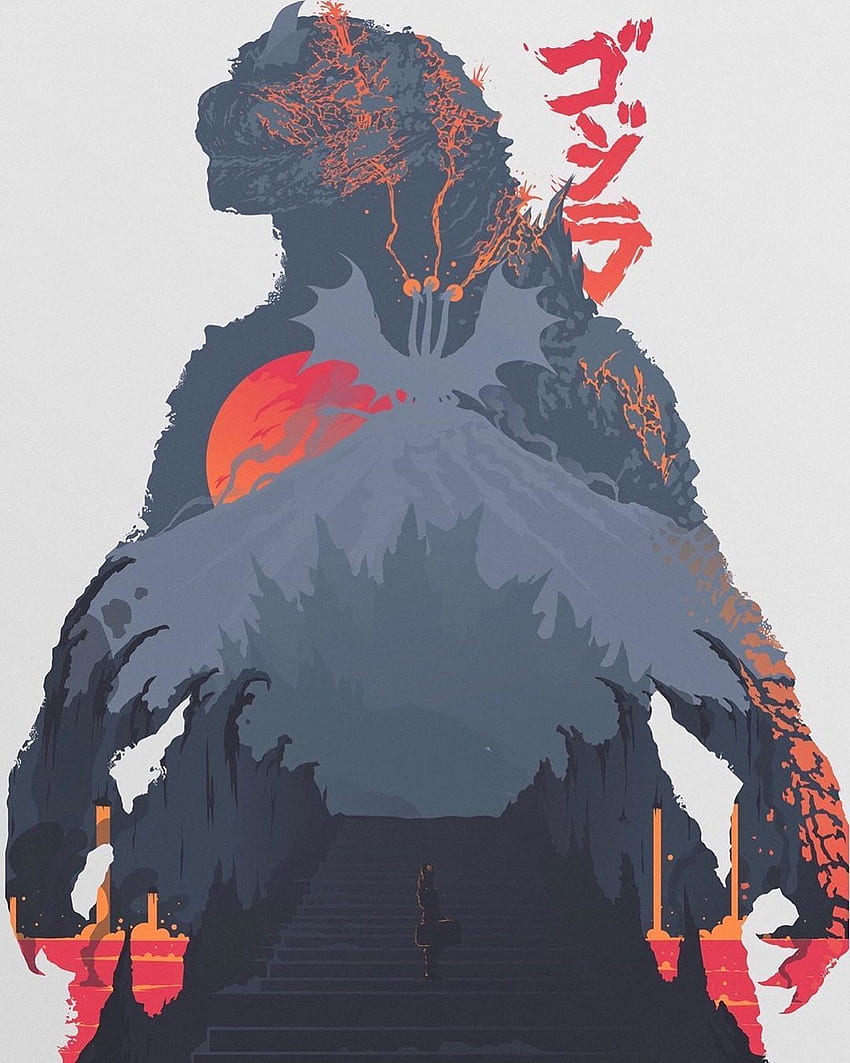 Godzilla: King of the Monsters on Instagram: “This was probably, Cartoon Godzilla HD phone wallpaper