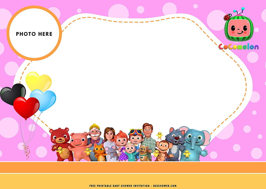 Imprimible) - Cocomelon Baby Shower Invitation Templates di 2020, Cocomelon Logo fondo de pantalla
