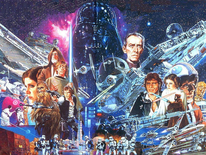 Starwars, Retro Star Wars HD wallpaper