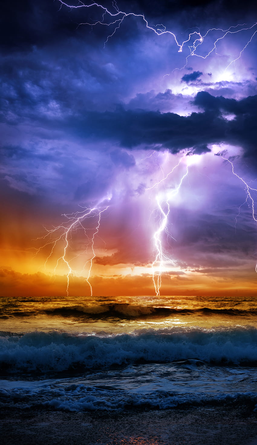 تدبروا القرآن الكريم на iPhone 6s Plus. Графика на буря, невероятна природа, художествени отпечатъци, лошо време HD тапет за телефон