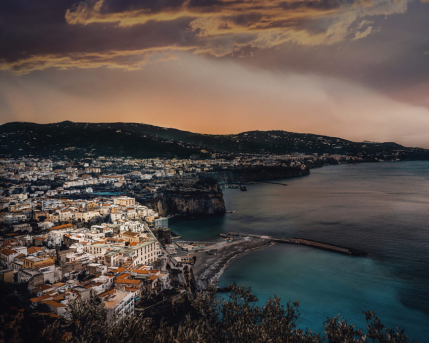 Kota, Arsitektur, Italia, Kota, Teluk, Bangunan, Pantai Amalfi Wallpaper HD