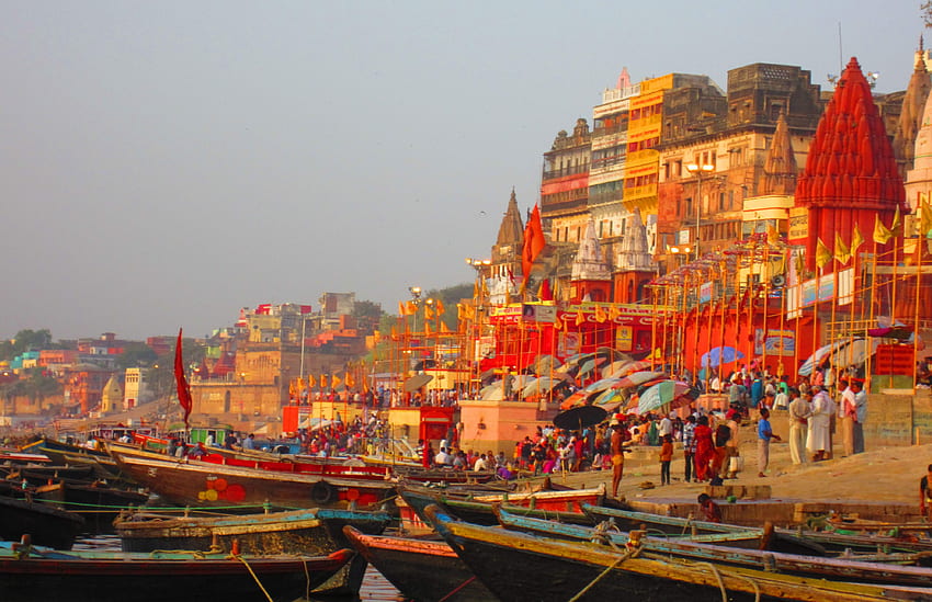 Варанаси Ganga Ghat2 - Dashashwamedh Ghat Варанаси - & фон, Banaras HD тапет