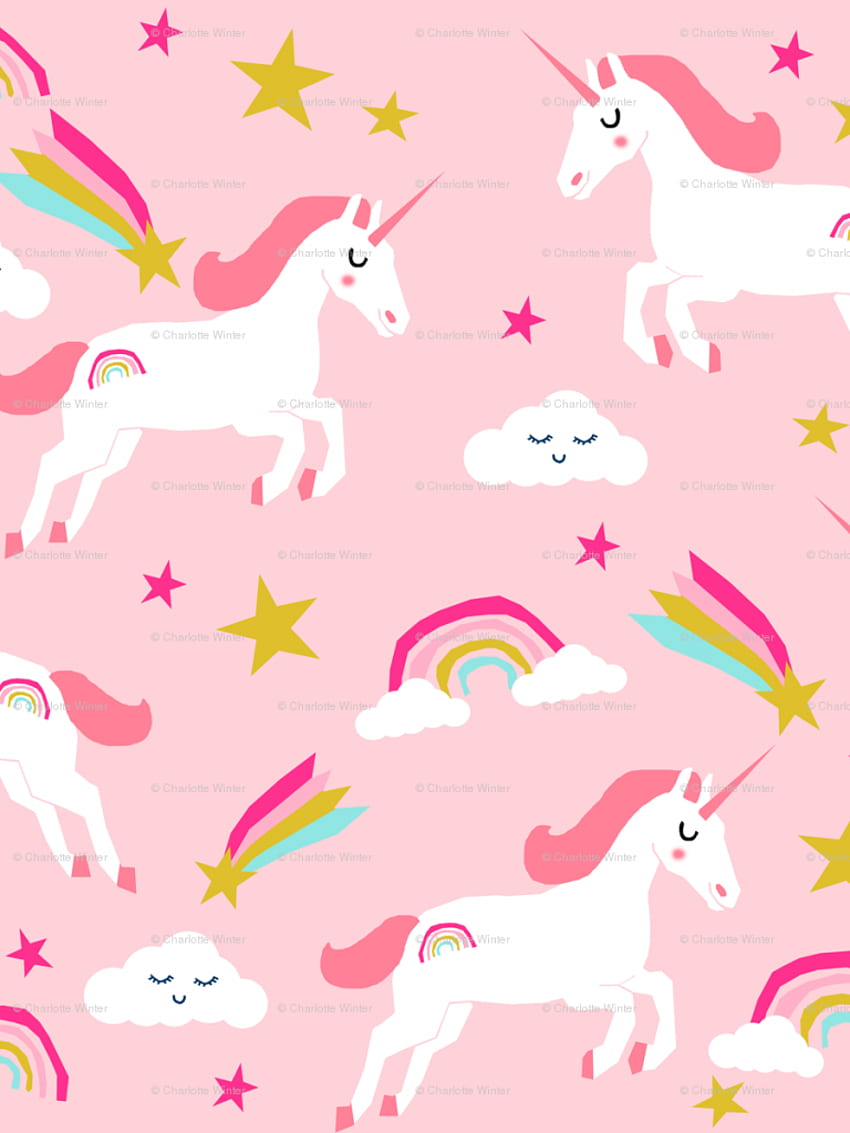 unicorn bright colors fabric rainbow clouds stars cute girls [] for your , Mobile & Tablet. Explore Trending Unicorns. Trending Unicorns, Unicorns , Unicorns Background HD phone wallpaper