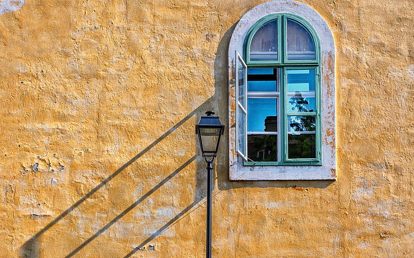 Window in Austria, Austria, shadow, lantern, window HD wallpaper