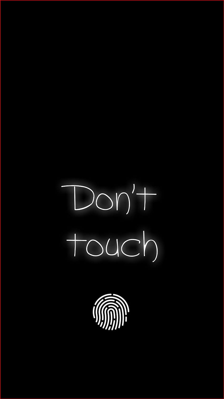 Dont Touch iPhone . Funny phone , Lock screen iphone, Black phone, Locked HD phone wallpaper