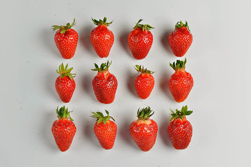 Strawberry, Berries, Minimalism, Ripe, Juicy HD wallpaper