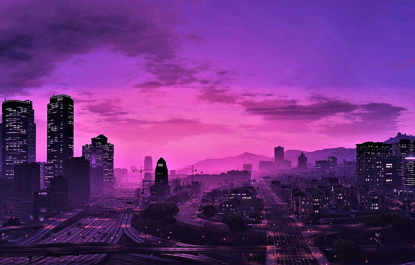 Stadt, Spiel, Himmel, Grand Theft Auto V - Hintergrund Gta 5 Style HD-Hintergrundbild