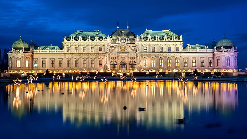 Viena Austria pequeñas estrellas Palace fondo de pantalla