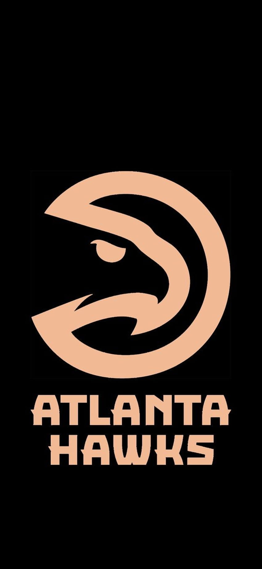 I wanted a phone with the Hawks logo in the peachtree color so I made one. Feel to use my fellow Hawker. Hawk logo, Atlanta falcons , Hawk HD phone wallpaper