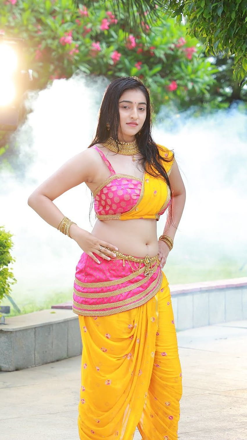 Mouryaani, Telugu-Schauspielerin, Nabelshow HD-Handy-Hintergrundbild