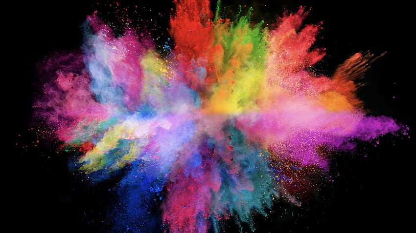 explosão de cores, explosão de cores papel de parede HD
