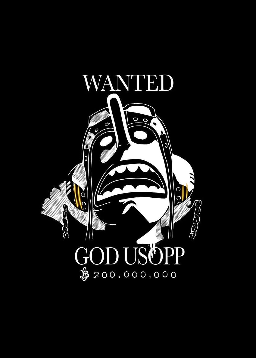 Wanted God Usopp' Плакат, Ussop Bounty HD тапет за телефон