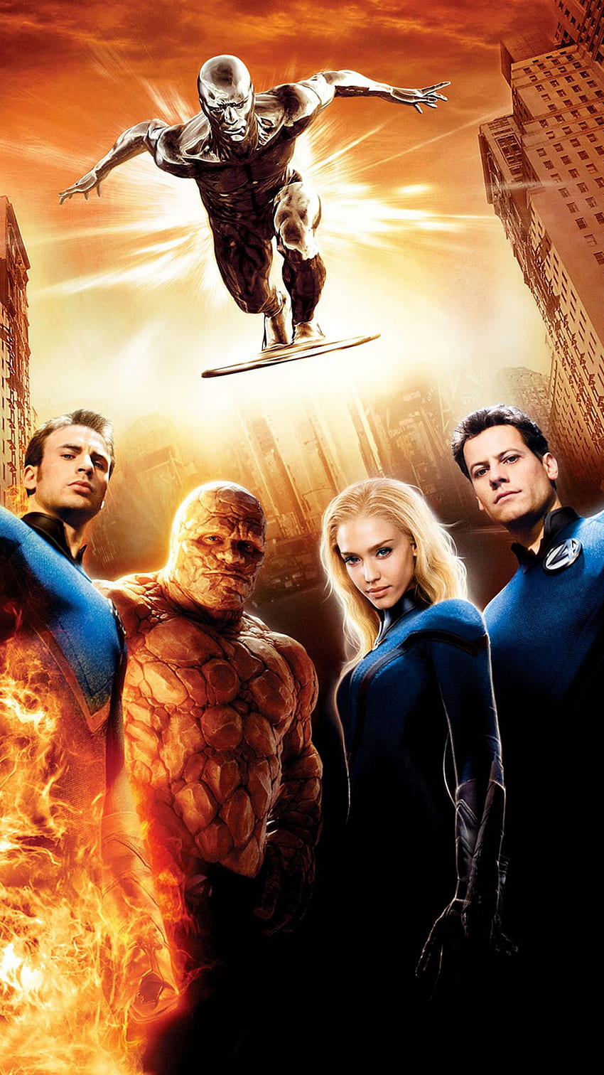 Fantastic Four: Rise of the Silver Surfer (2007) 전화 HD 전화 배경 화면