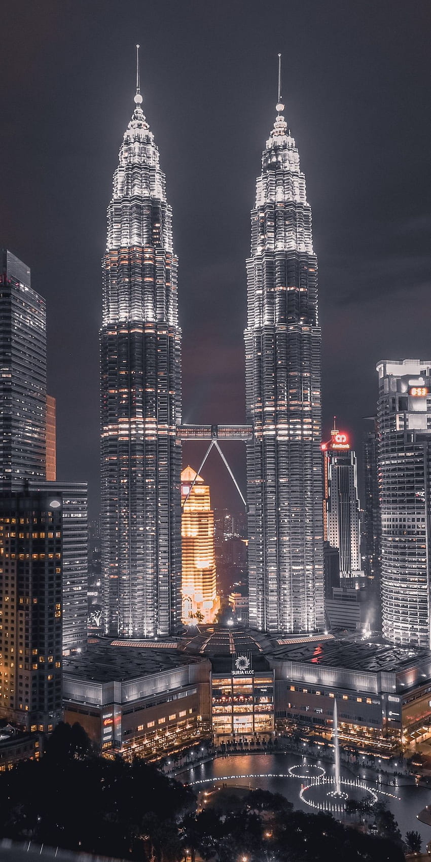 İkiz kule, Petronas Kuleleri, Kuala Lumpur, şehir manzarası, . Şehir manzarası , Şehir manzarası, Şehir HD telefon duvar kağıdı