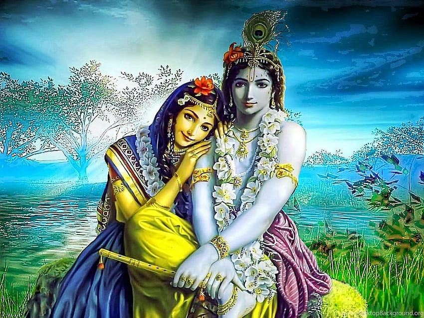 Lord Krishna Radha Krishna Animated New Latest Lovely. Background HD wallpaper