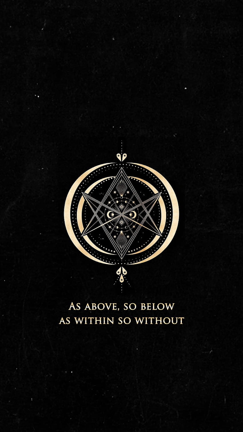 As above so below, badge, symbol, witchy HD phone wallpaper