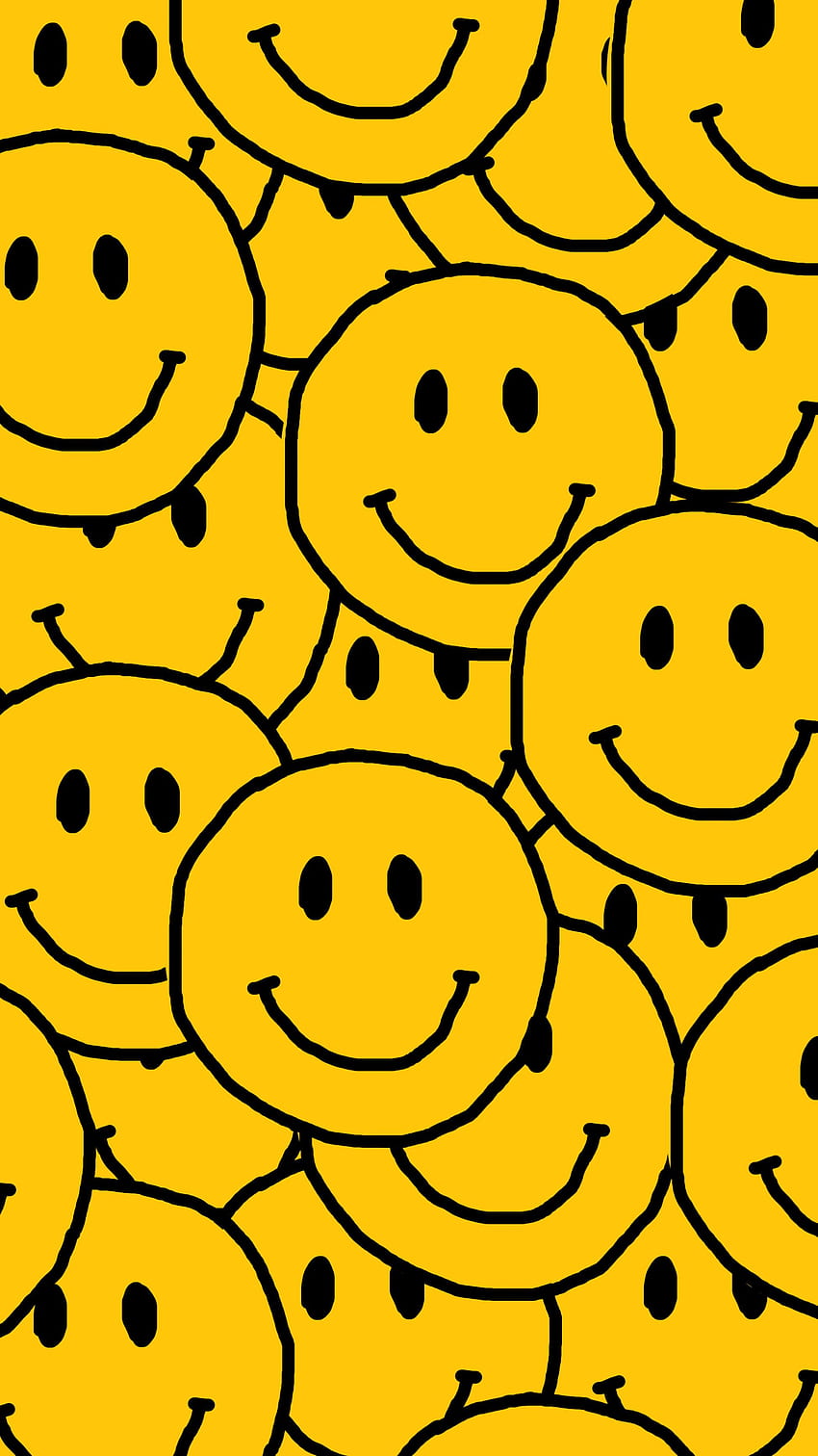 Yellow Smiley Face Wallpaper  Funny Smiley Face Wallpaper for iPhone