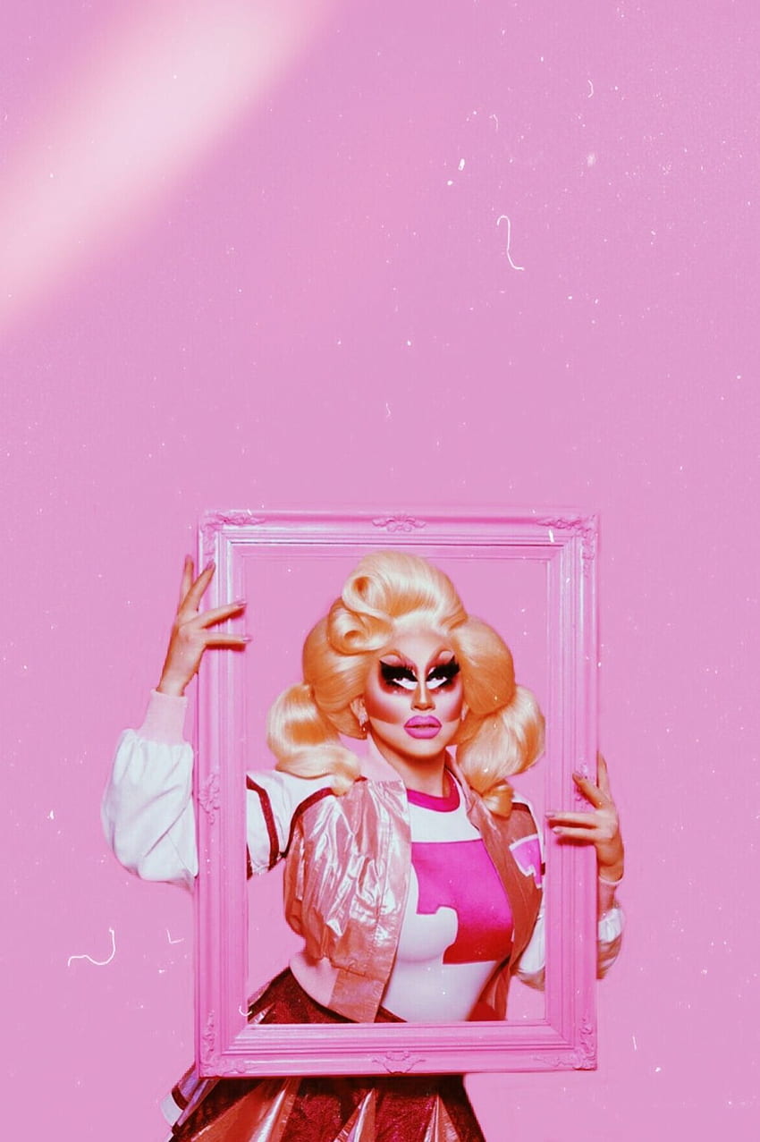 Trixie Mattel Sperrschirm. Queens, Wandcollage, Kunstcollagenwand, Drag Queen HD-Handy-Hintergrundbild