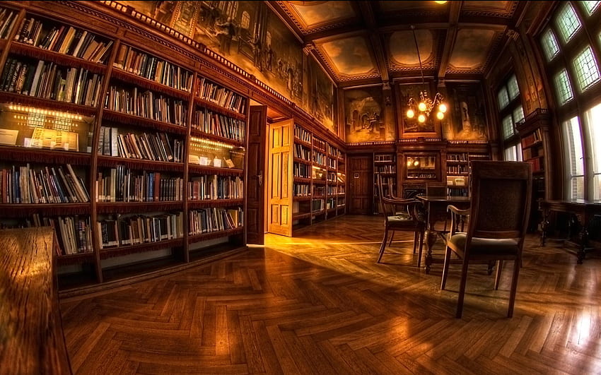 Library, Library Laptop HD wallpaper