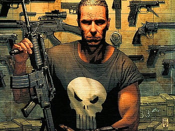 Punisher Guns Marvel Anti Hero 4K Wallpaper #6.2152