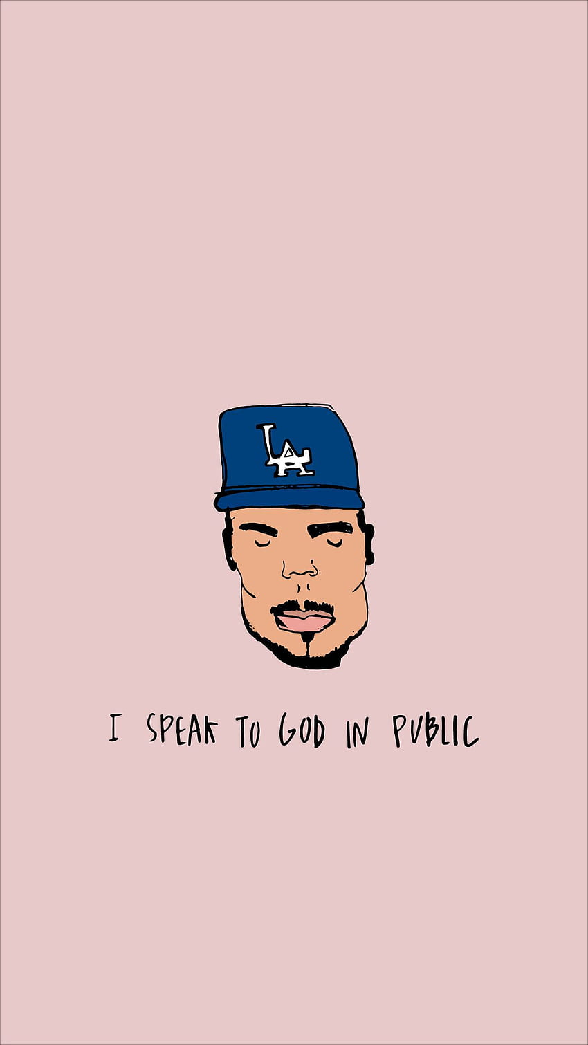 Chance the Rapper I Speak to God in Public, Chance the Rapper iPhone HD phone wallpaper