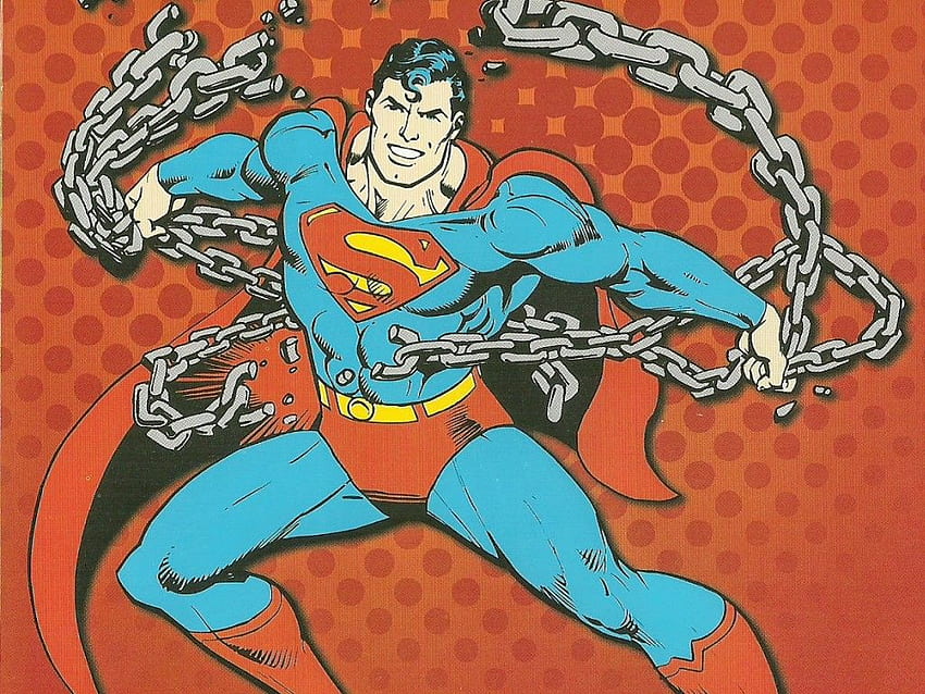 Superman quebrando a corrente, quebrando correntes papel de parede HD