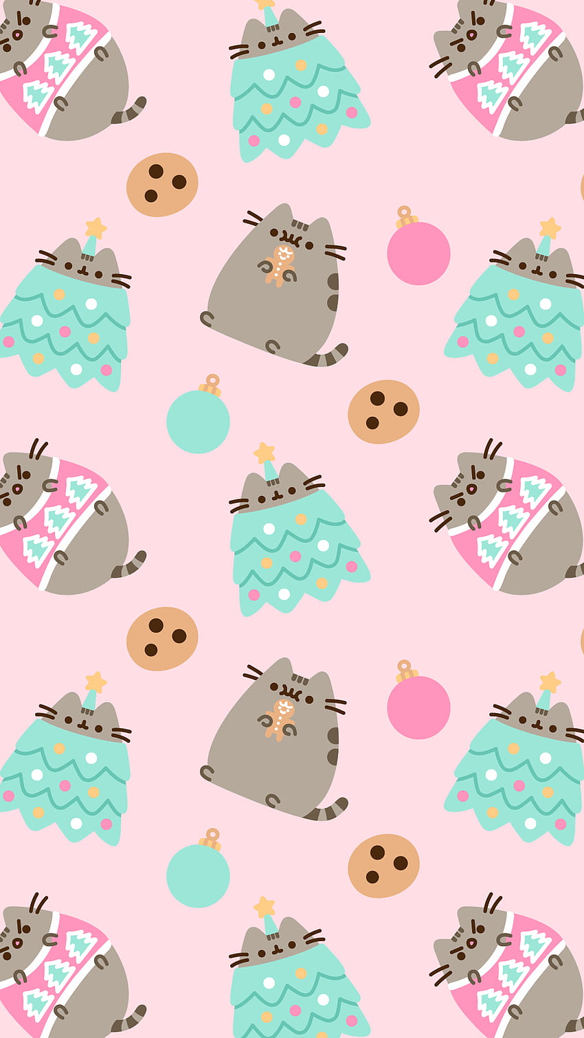 Exclusive Pusheen Android and iPhone® Christmas, Owl Pattern HD phone wallpaper