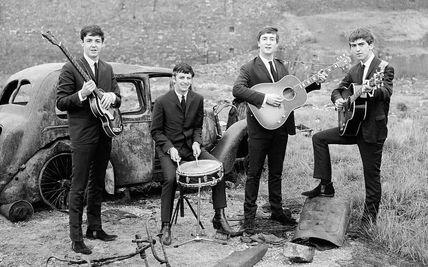 The Beatles John Lennon George Harrison Muzyka rockowa Ringo Starr Tapeta HD