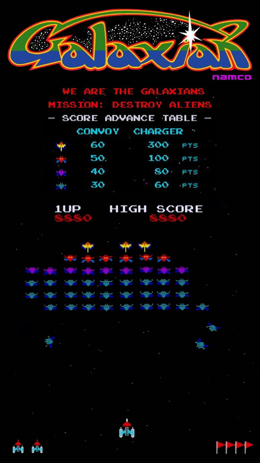 Arcade Classic - Galaxian : i HD phone wallpaper