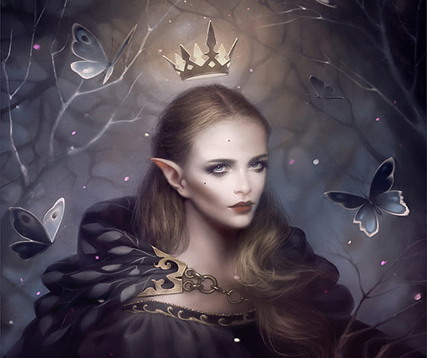 Titania, melaniedelon, girl, melanie delon, fairy, butterfly, fantasy ...