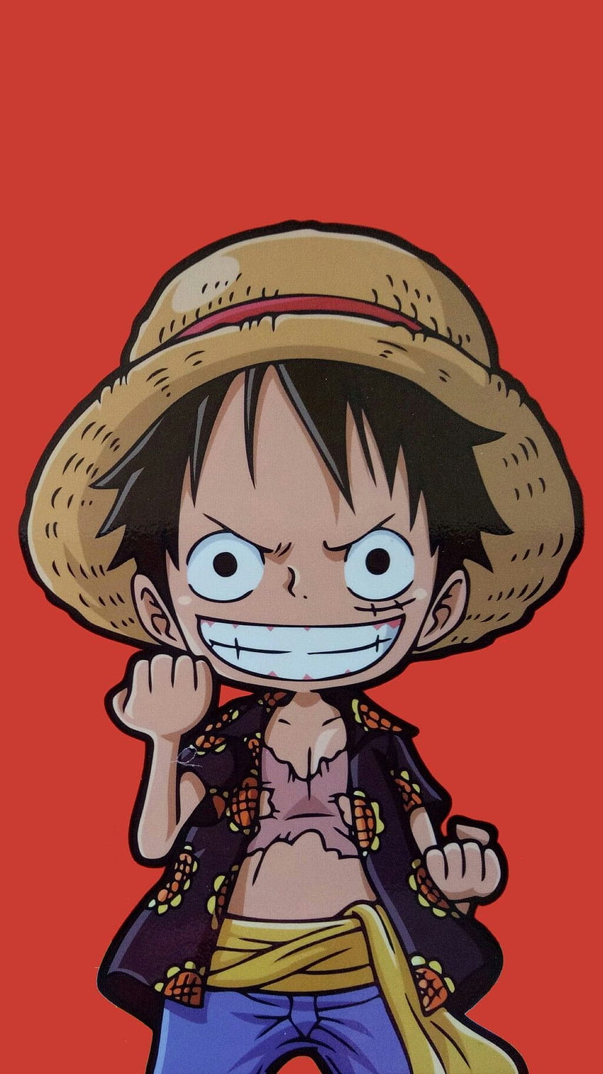 One piece, Luffy Chibi HD phone wallpaper