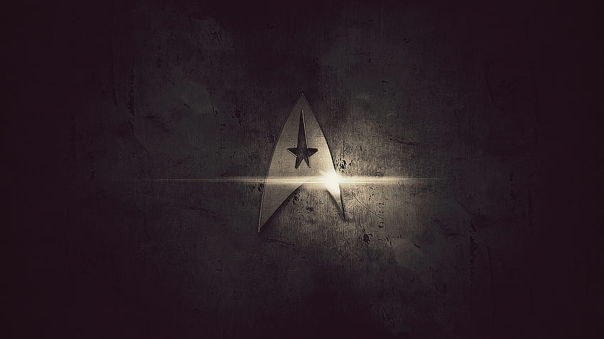 Logotipo de metal de Star Trek, computadora de Star Trek fondo de pantalla